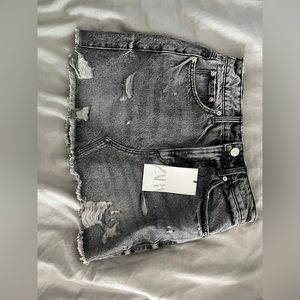 Zara, Gray jean skirt !! Brand new never been worn!